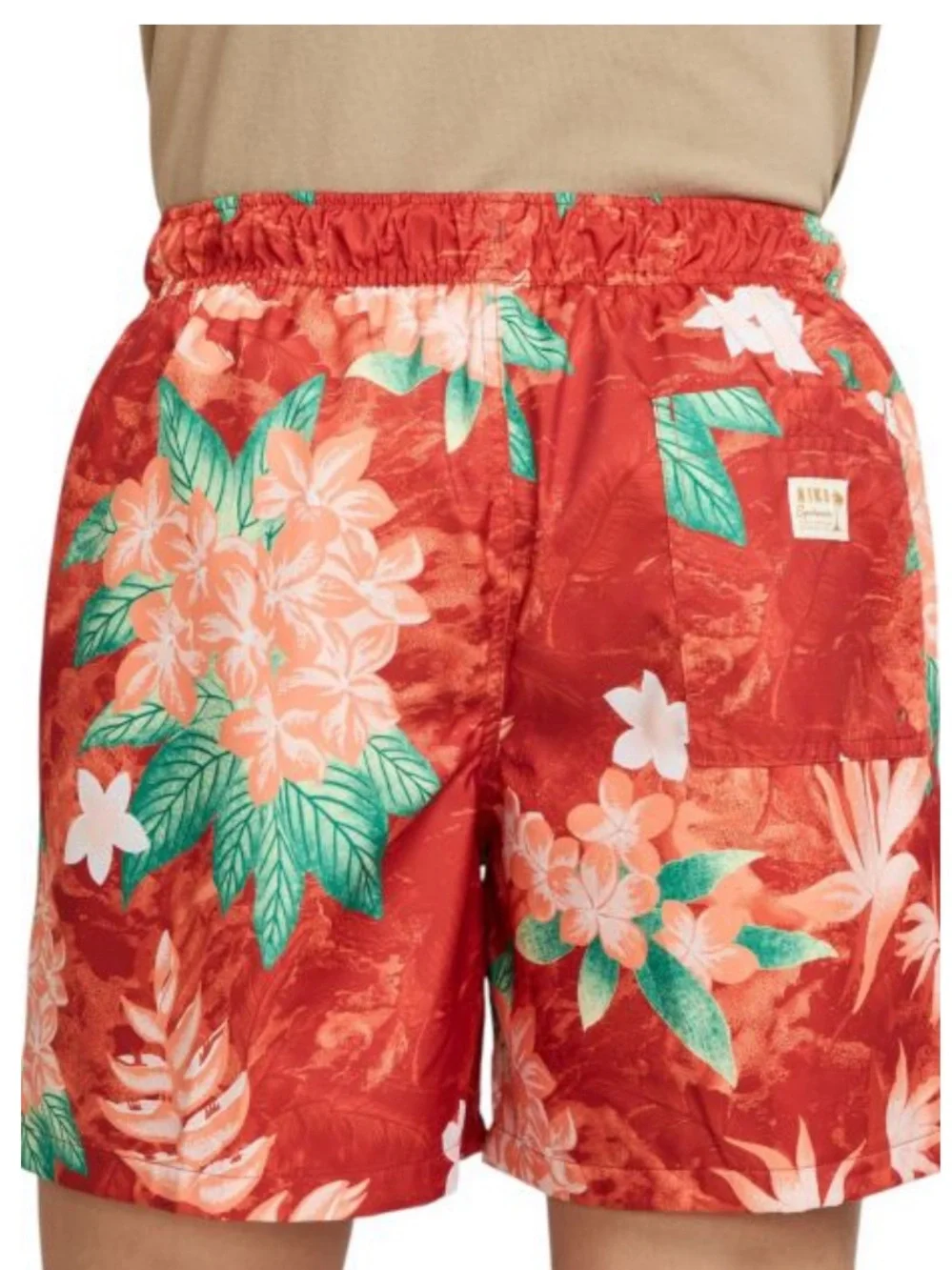 NWT NIKE MENS HAWAIIAN FLOWER SWIM TRUNKS SWIMSUIT SZ MEDIUM
